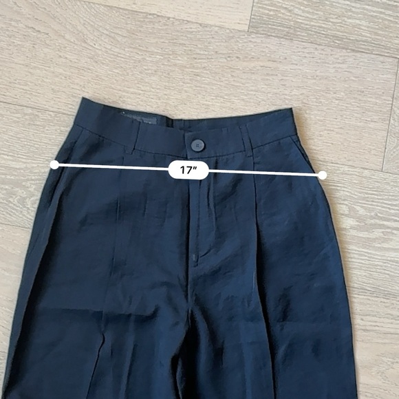 Zara Black Wide Straight Leg Pants - Picture 5 of 5